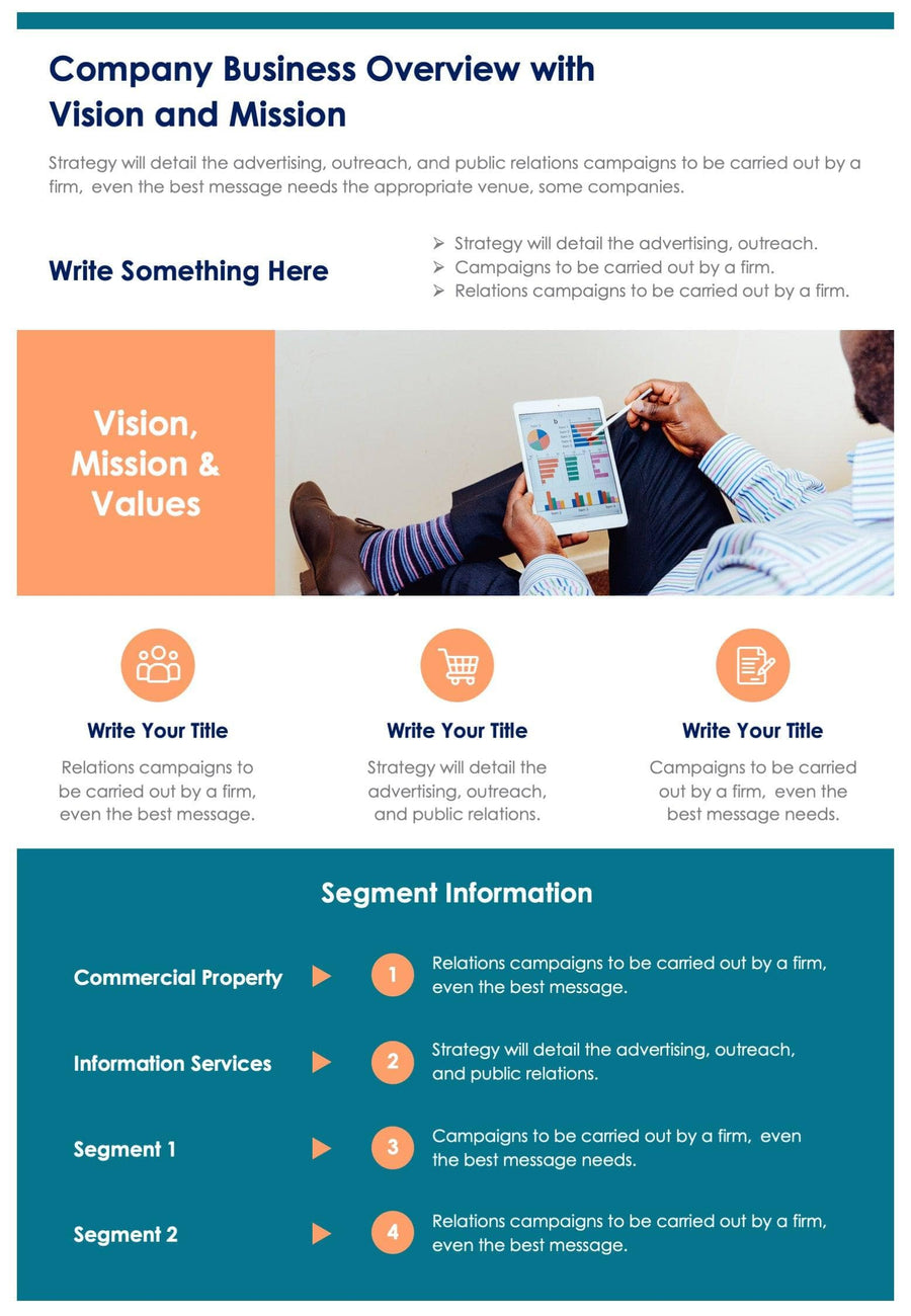 Company Business Overview with Vision and Mission Document Report ...