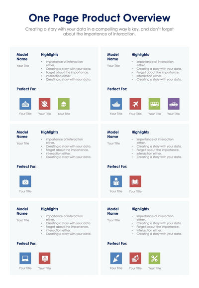 One Pager Template | One Page Infographics | Infografolio