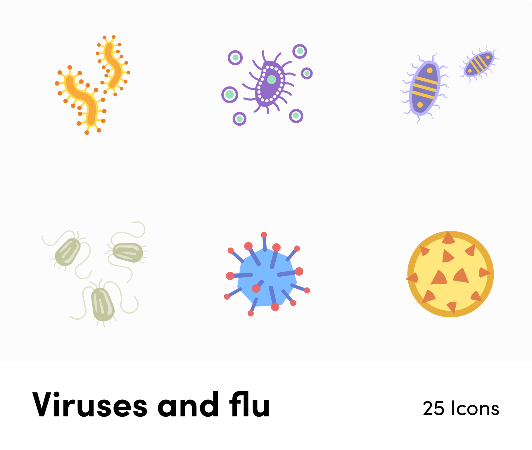 Pandemic Viruses and Flu-Flat-Vector-Icons Icons Pandemic Viruses and  Flu Flat Vector Icons S12082103 powerpoint-template keynote-template google-slides-template infographic-template