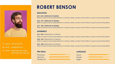 Personal Resume-Slides Slides Personal Resume Slide Infographic Template S01112209 powerpoint-template keynote-template google-slides-template infographic-template