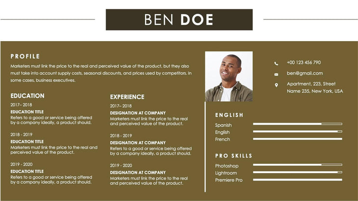 Personal Resume-Slides Slides Personal Resume Slide Infographic Template S01112215 powerpoint-template keynote-template google-slides-template infographic-template