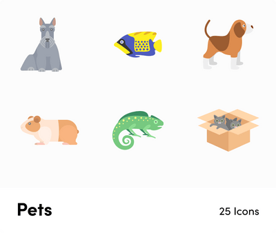 Pets-Flat-Vector-Icons Icons Pets Flat Vector Icons S01192201 powerpoint-template keynote-template google-slides-template infographic-template