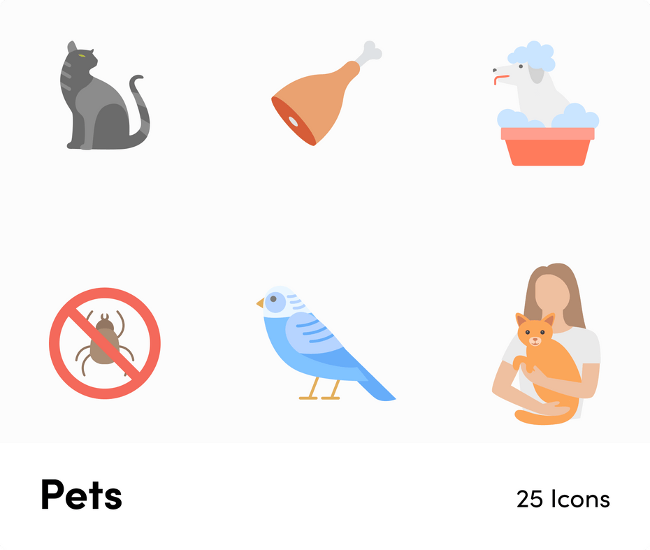 Pets-Flat-Vector-Icons Icons Pets Flat Vector Icons S01192204 powerpoint-template keynote-template google-slides-template infographic-template