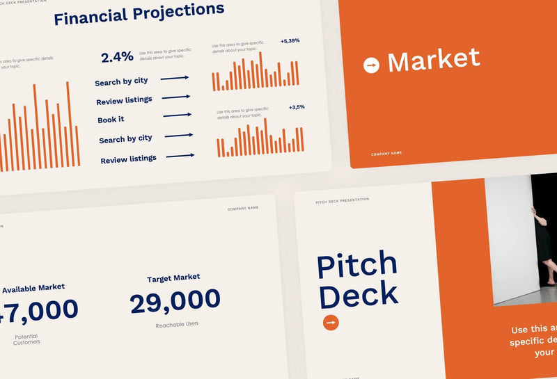 Pitch-Deck-Slides Slides Terracota Dark Blue Clean and Simple Presentation Pitch Deck Template S10032201 powerpoint-template keynote-template google-slides-template infographic-template