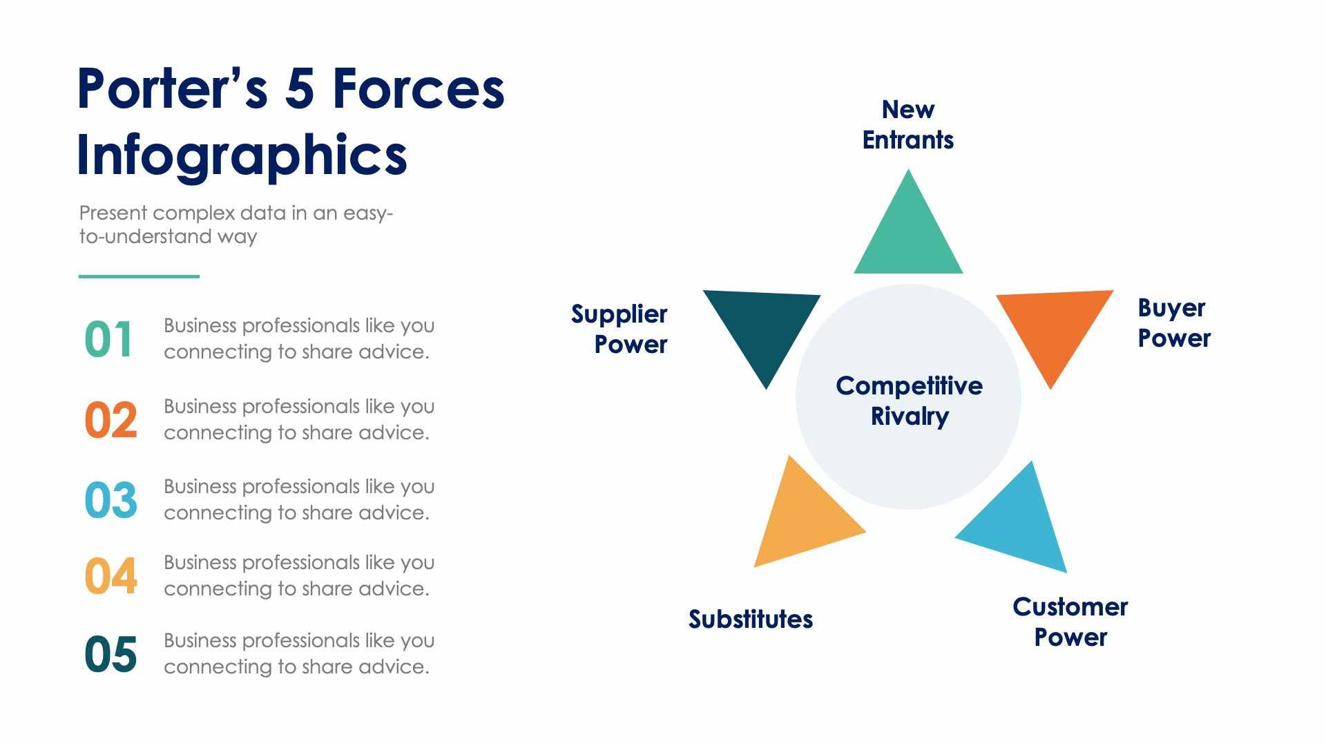 Porter’s 5 Forces Slide Infographic Template S01192214 – Infografolio