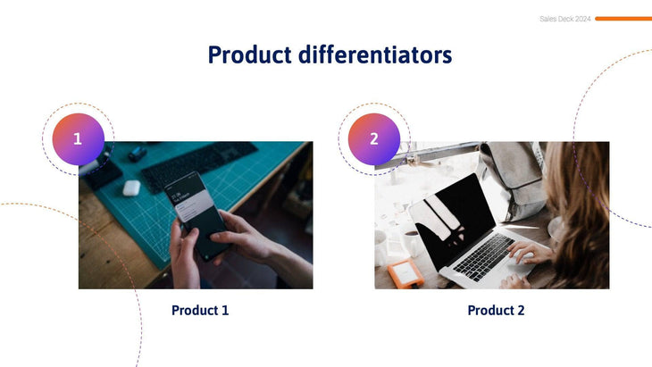 Product-Differentiators-Slides Slides Product Differentiators Pink and Purple Slide Template S11042201 powerpoint-template keynote-template google-slides-template infographic-template