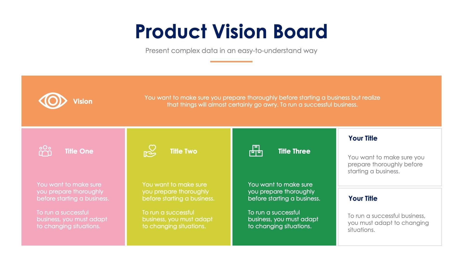 Product Vision Board Slide Infographic Template S06092203 | Infografolio