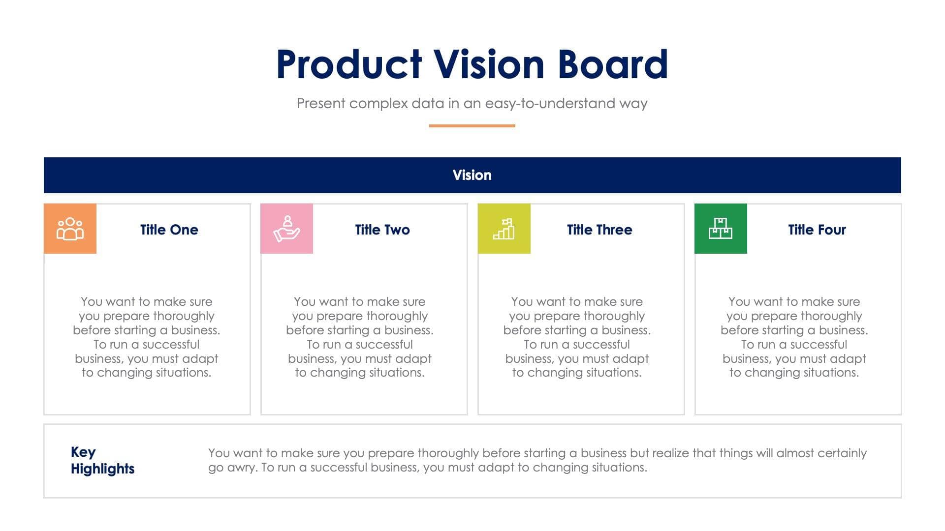 Product Vision Board Slide Infographic Template S06092210 | Infografolio