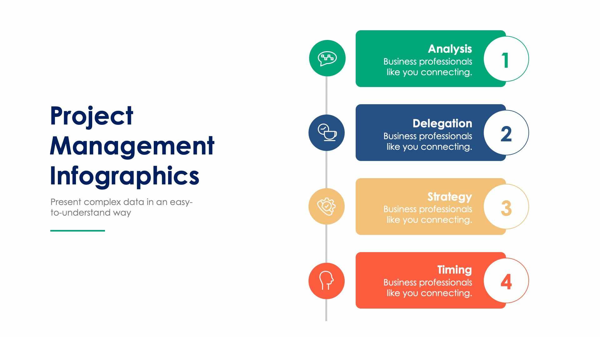 Business Four Square PowerPoint Template and keynote Slide