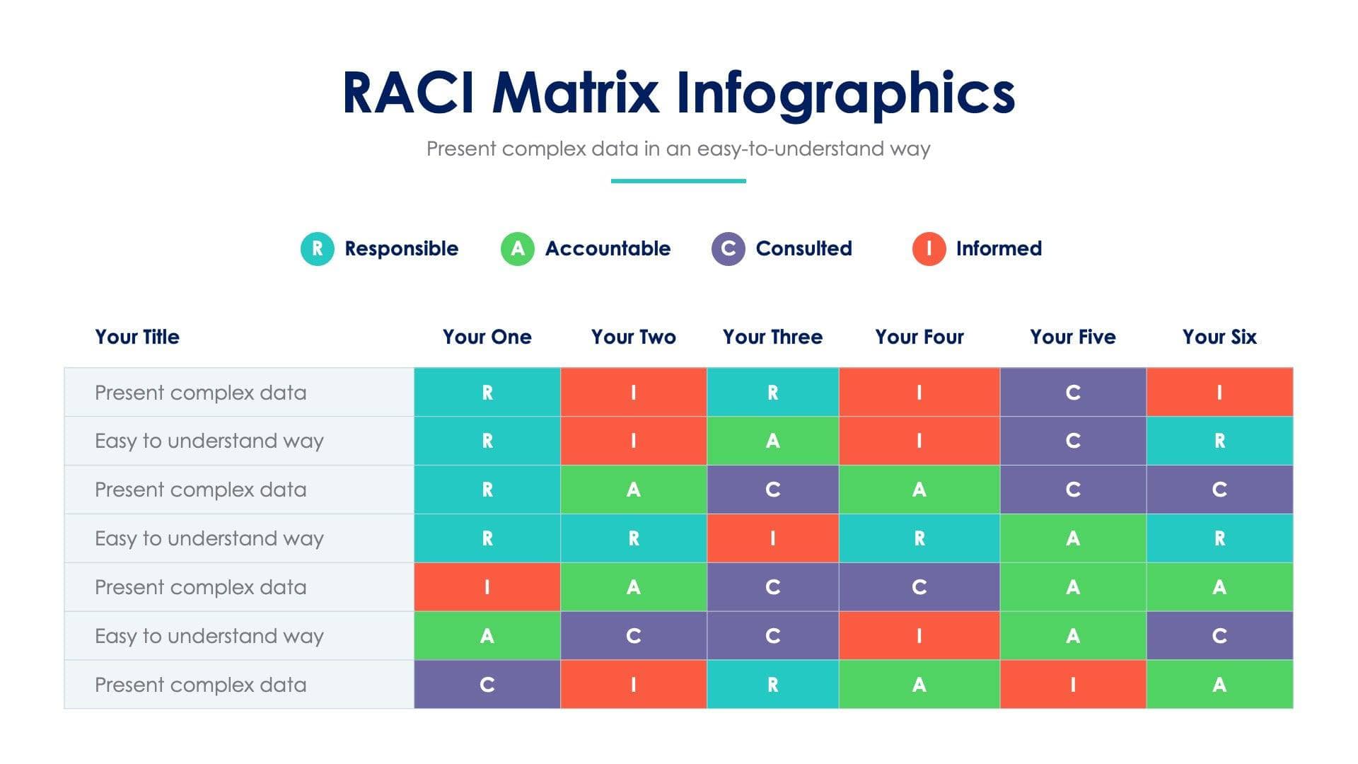 RACI Matrix Slide Infographic Template S03142204 | Infografolio