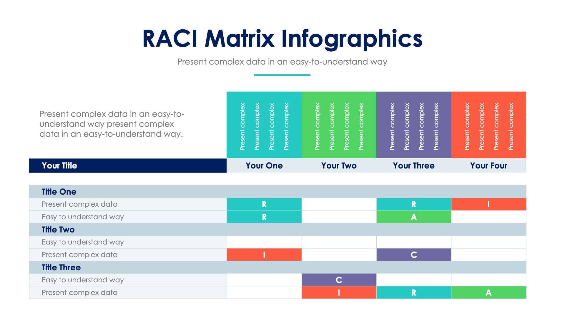 RACI Matrix Slide Infographic Template S03142207 | Infografolio