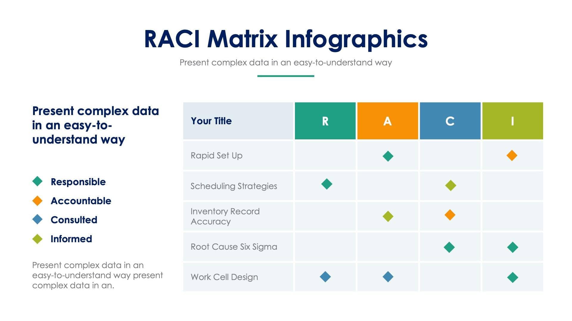 RACI Matrix Slide Infographic Template S03142219 | Infografolio