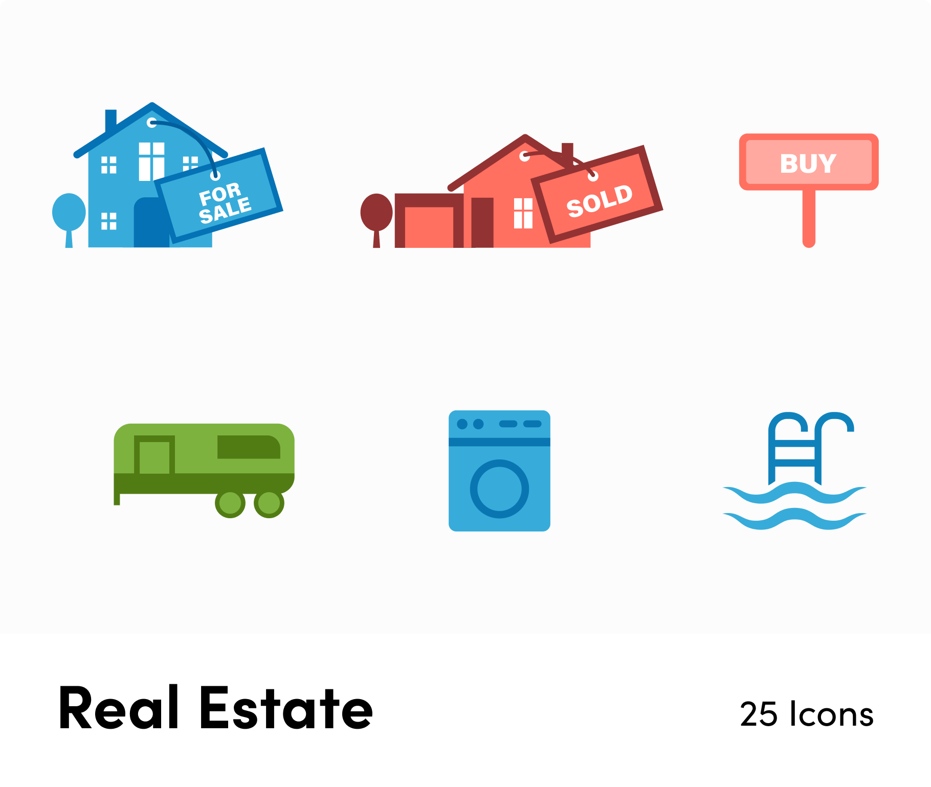 Real Estate-Flat-Vector-Icons Icons Real Estate Flat Vector Icons S12082103 powerpoint-template keynote-template google-slides-template infographic-template