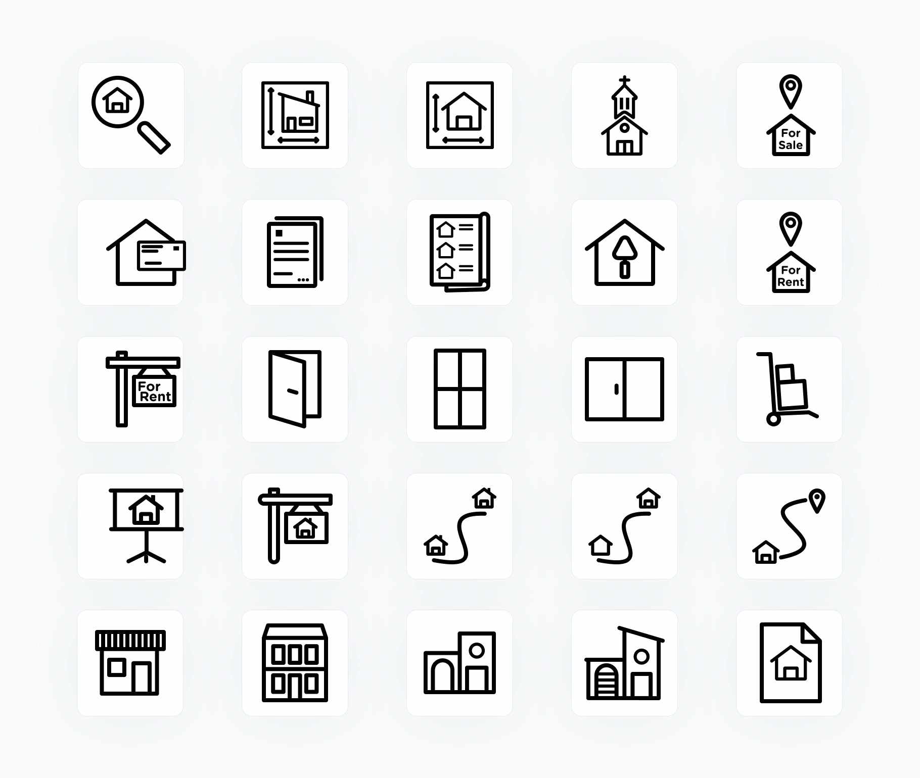 Real Estate-Outline-Vector-Icons Icons Real Estate Outline Vector Icons S12162102 powerpoint-template keynote-template google-slides-template infographic-template