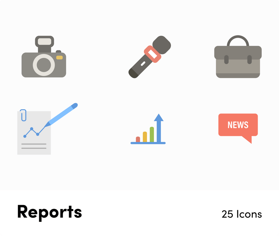 Reports-Flat-Vector-Icons Icons Reports Flat Vector Icons S12082103 powerpoint-template keynote-template google-slides-template infographic-template