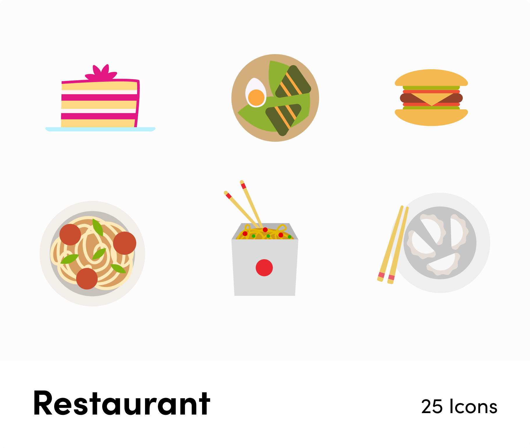 Restaurant-Flat-Vector-Icons Icons Restaurant Flat Vector Icons S12092104 powerpoint-template keynote-template google-slides-template infographic-template