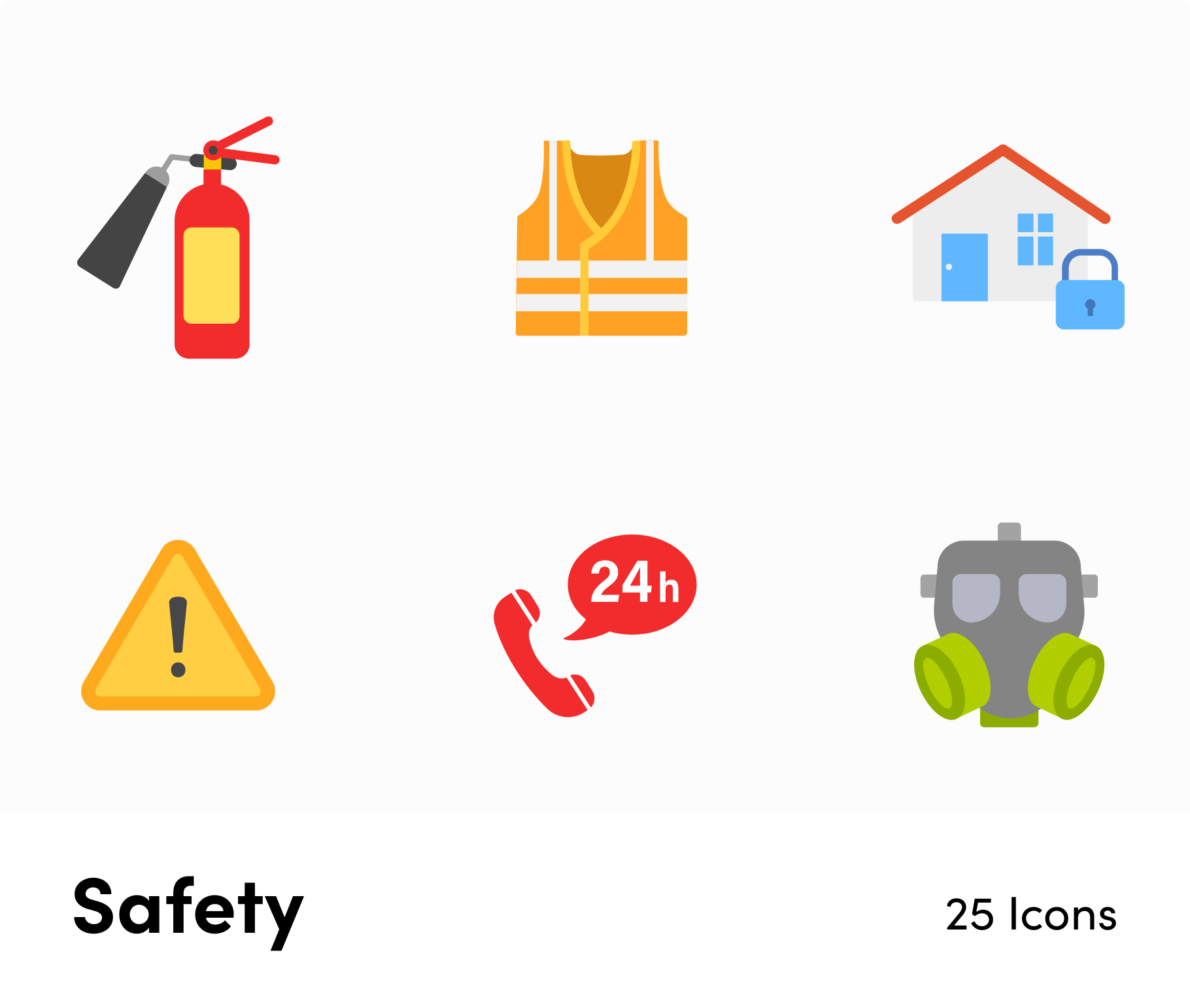 Safety -Flat -Vector-Icons Icons Safety Flat Vector Icons S12102101 powerpoint-template keynote-template google-slides-template infographic-template