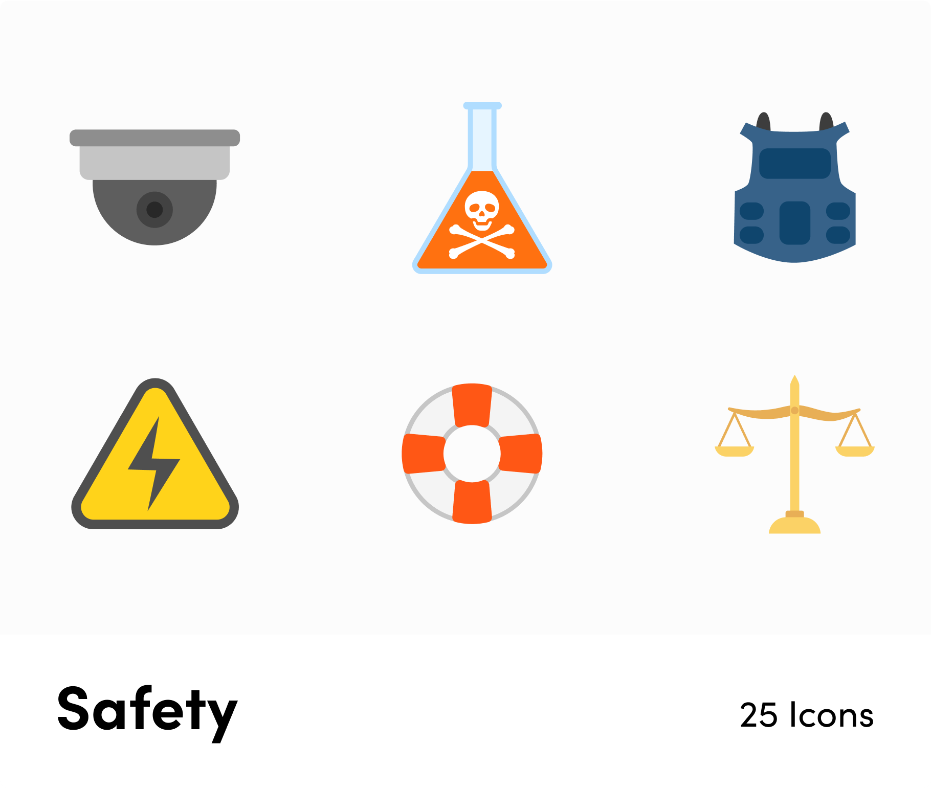 Safety -Flat -Vector-Icons Icons Safety Flat Vector Icons S12102104 powerpoint-template keynote-template google-slides-template infographic-template