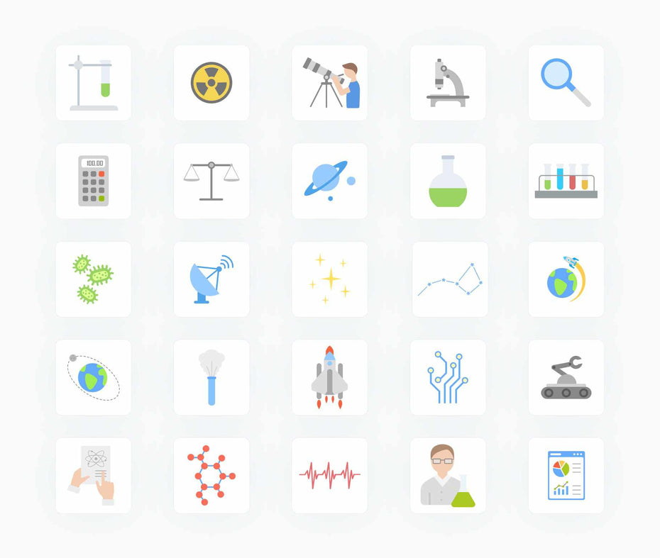 Science-Flat-Vector-Icons Icons Science Flat Vector Icons S01142201 powerpoint-template keynote-template google-slides-template infographic-template