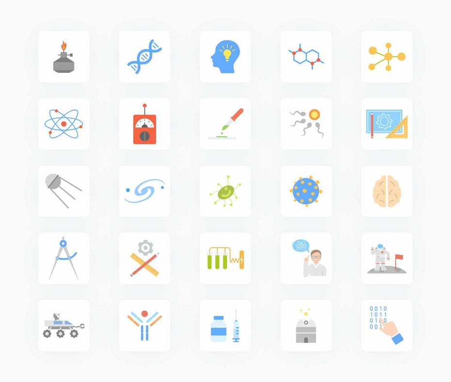 Science-Flat-Vector-Icons Icons Science Flat Vector Icons S01142202 powerpoint-template keynote-template google-slides-template infographic-template