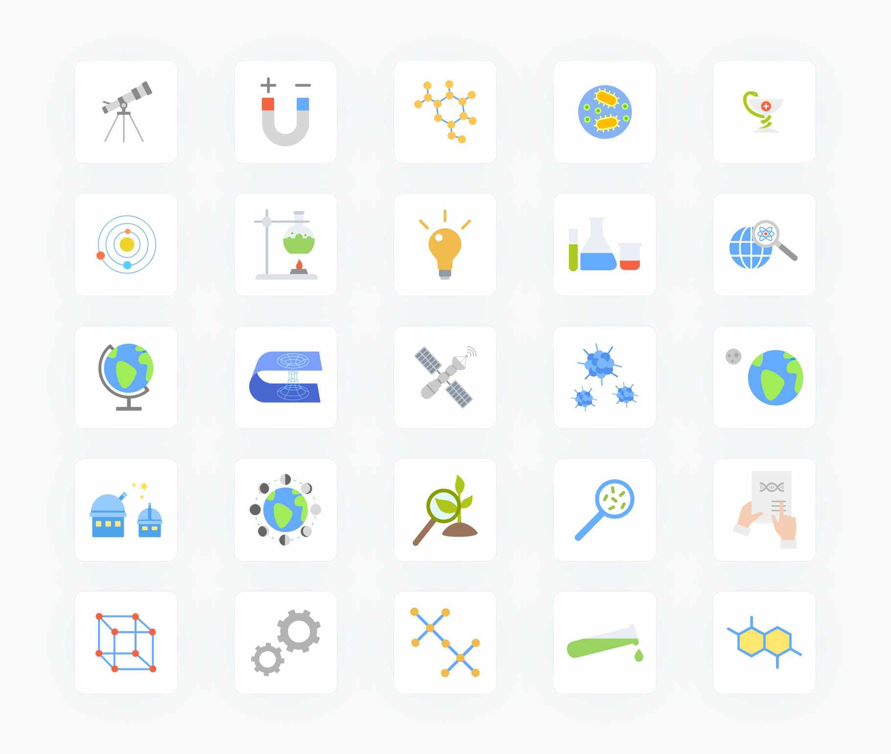 Science-Flat-Vector-Icons Icons Science Flat Vector Icons S01142203 powerpoint-template keynote-template google-slides-template infographic-template