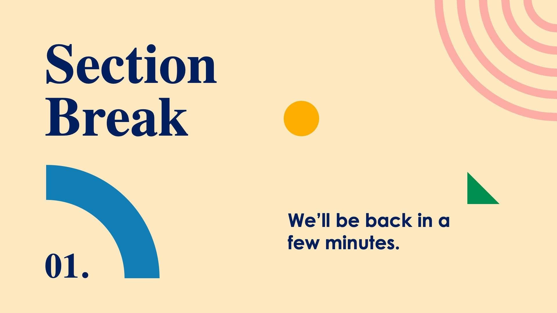 Section Break Slide Infographic Template S10142211 | Infografolio