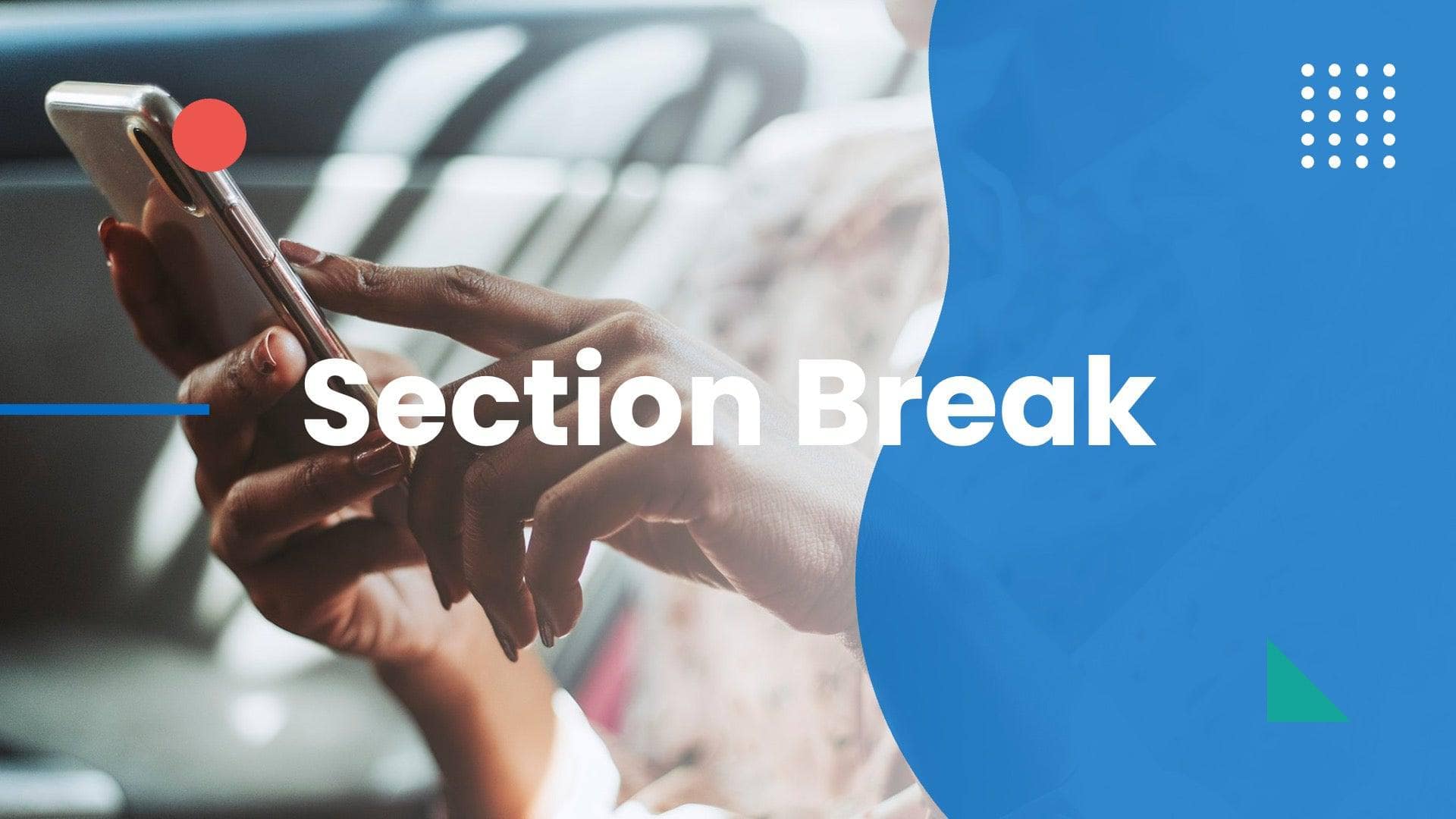 Section Break Slide Infographic Template S10142216 | Infografolio