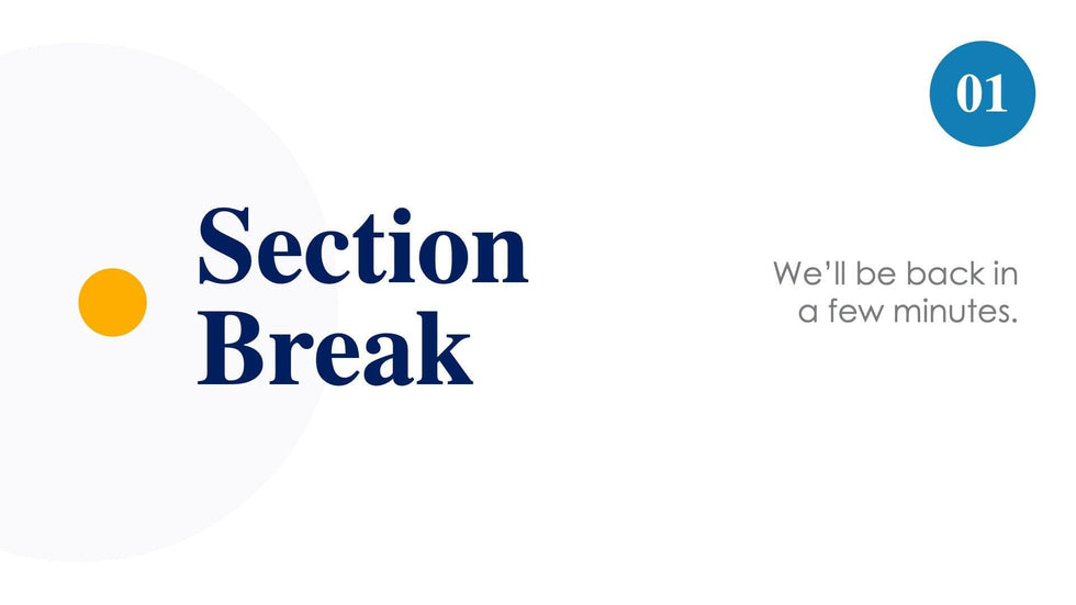 Section Break Slide Infographic Template S10142217 | Infografolio
