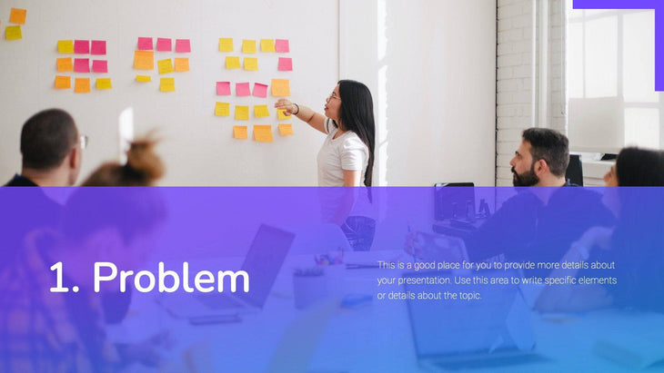 Section Break Violet and Blue Slide Template S11042201 – Infografolio