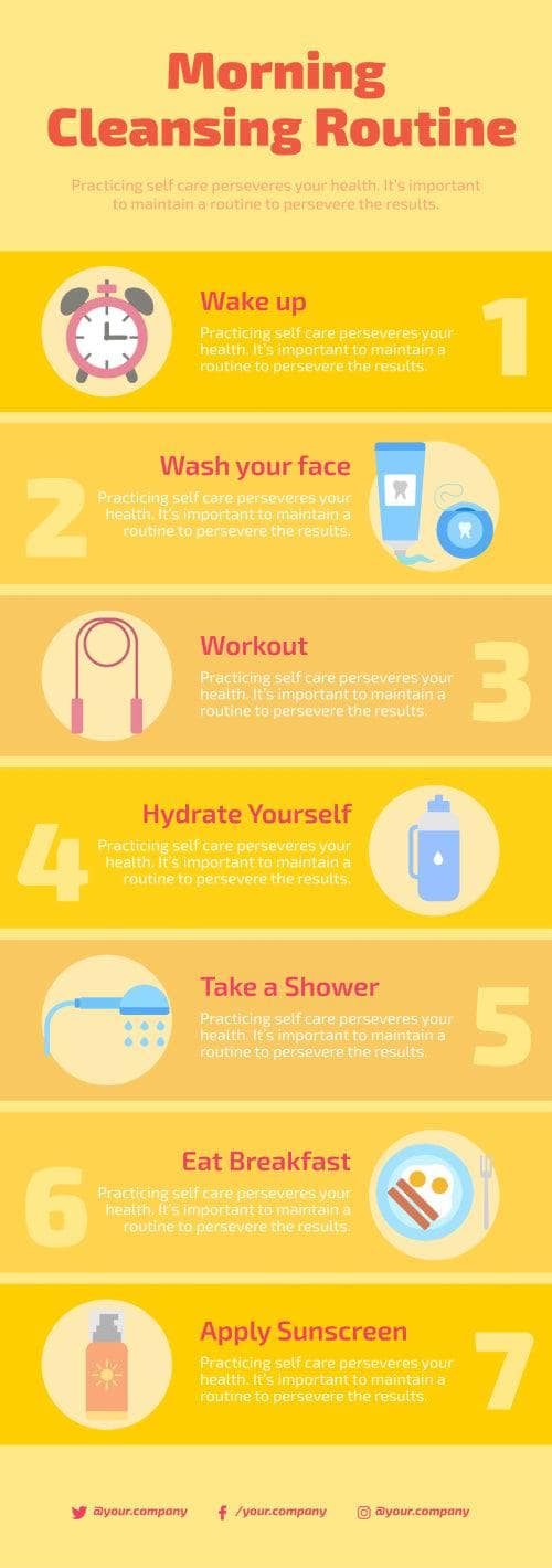 Self Care Infographic Templates | Infografolio