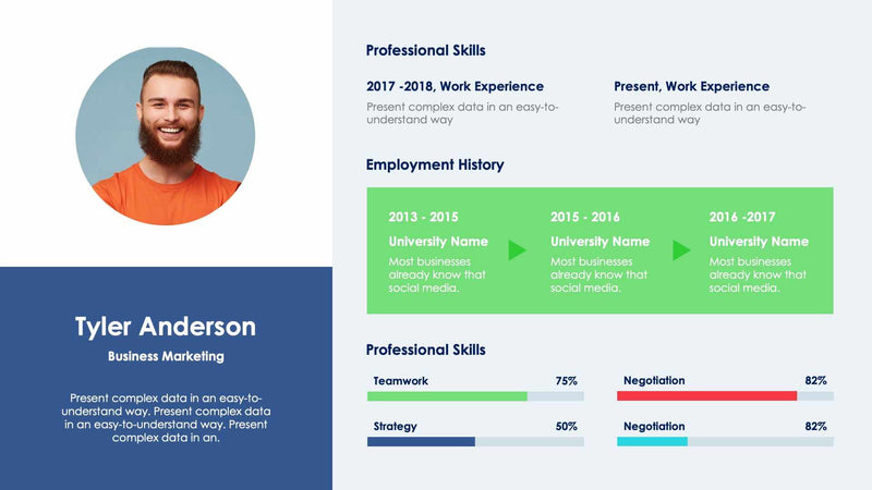 Self Introduction Slides | Infografolio