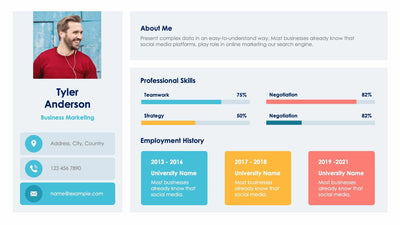 Self Introduction Slides | Infografolio