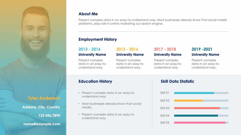 Self Introduction Slides β Infografolio