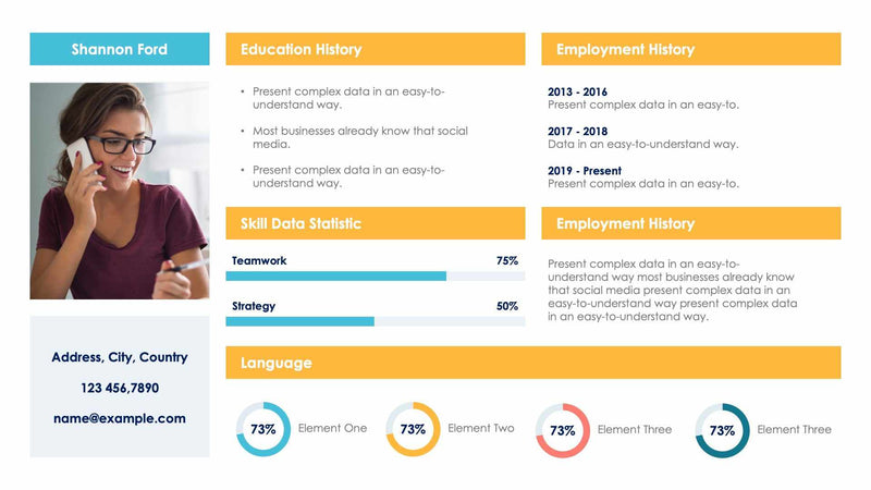 Self Introduction Slide Templates | Infografolio