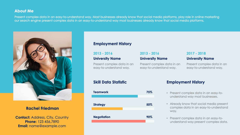 Self Introduction Slide Templates | Infografolio