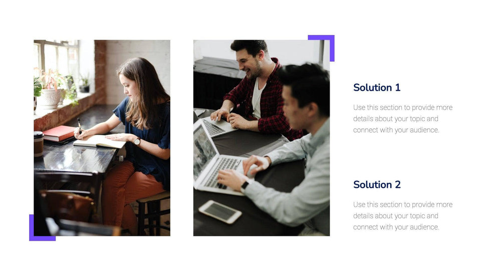 Solutions-Slides Slides Solution Violet and Blue Slide Template S11042203 powerpoint-template keynote-template google-slides-template infographic-template