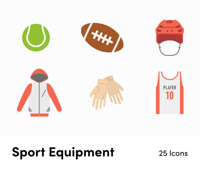 Sport Equipment-Flat-Vector-Icons Icons Sport Equipment Flat Vector Icons S01142201 powerpoint-template keynote-template google-slides-template infographic-template