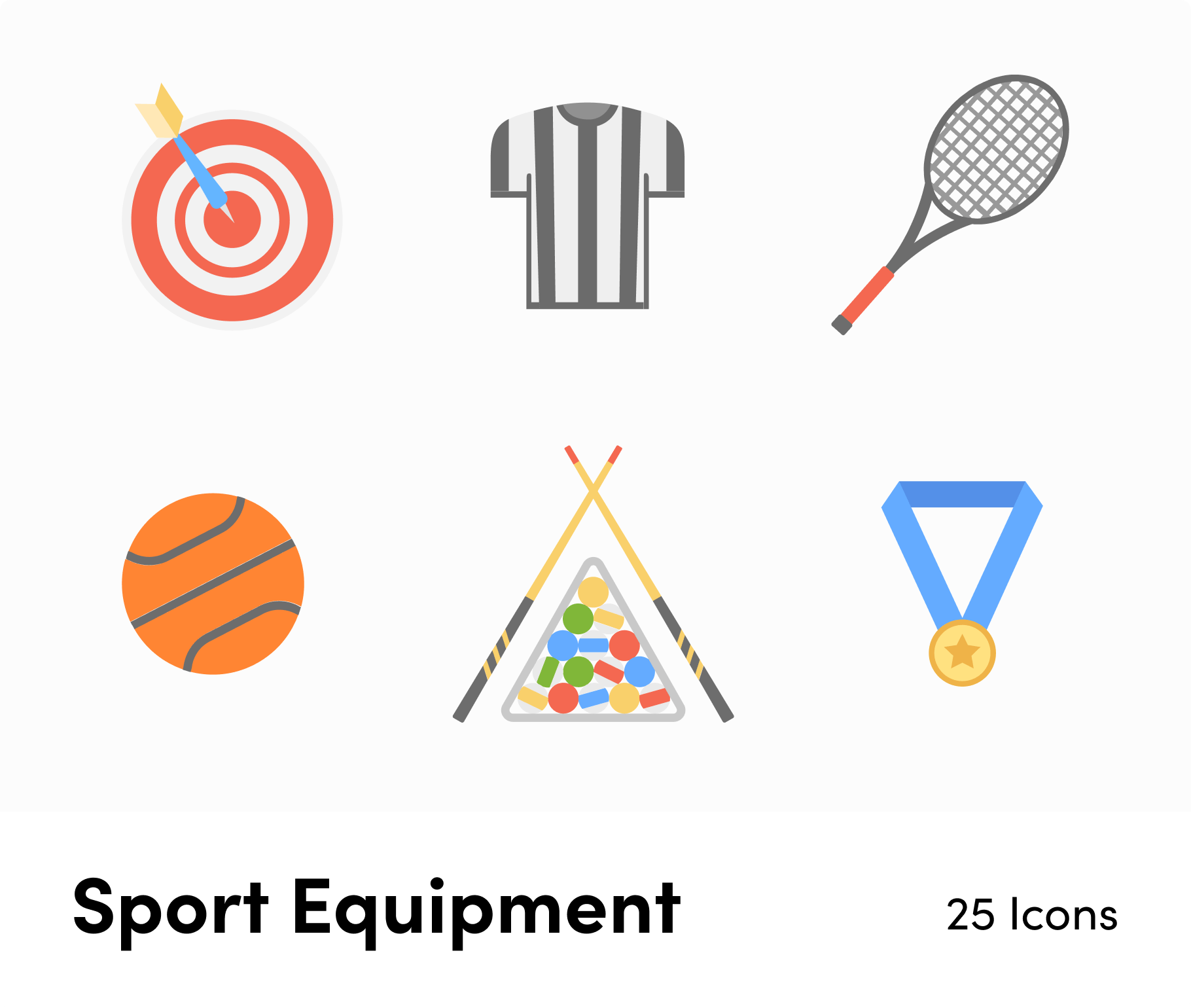 Sport Equipment-Flat-Vector-Icons Icons Sport Equipment Flat Vector Icons S01142202 powerpoint-template keynote-template google-slides-template infographic-template