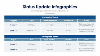 Status Update-Slides | Infografolio