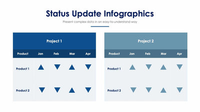 Data Update Slide Status Update-Slides | Infografolio