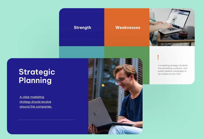 Strategic-Planning-Deck Slides Indigo and Orange Professional Presentation Strategic Planning Template S12132201 powerpoint-template keynote-template google-slides-template infographic-template