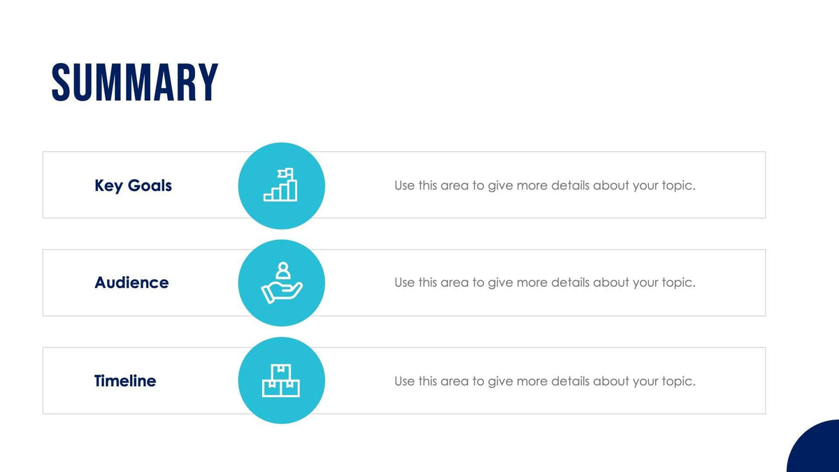 Summary Slide Template S10172201 – Infografolio