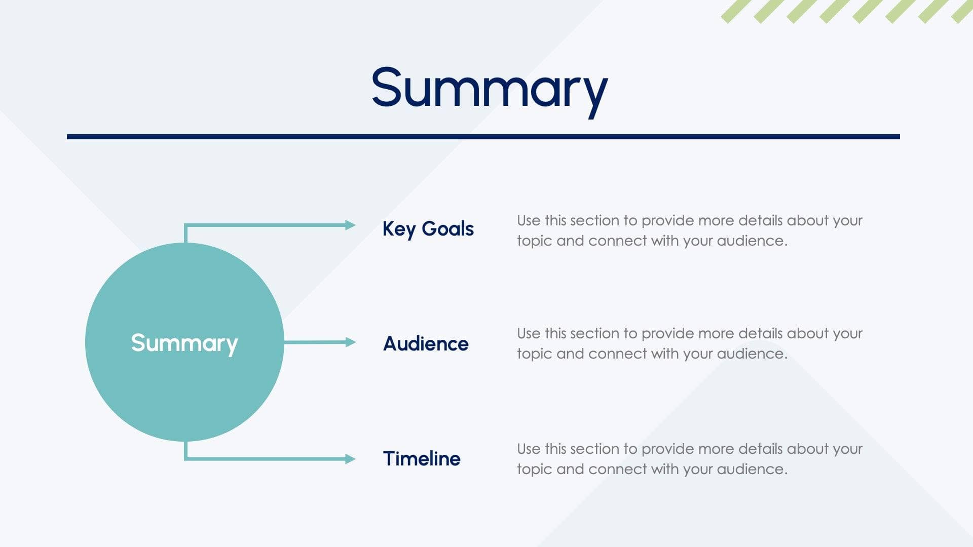 Summary Slide Template S10172202 | Infografolio