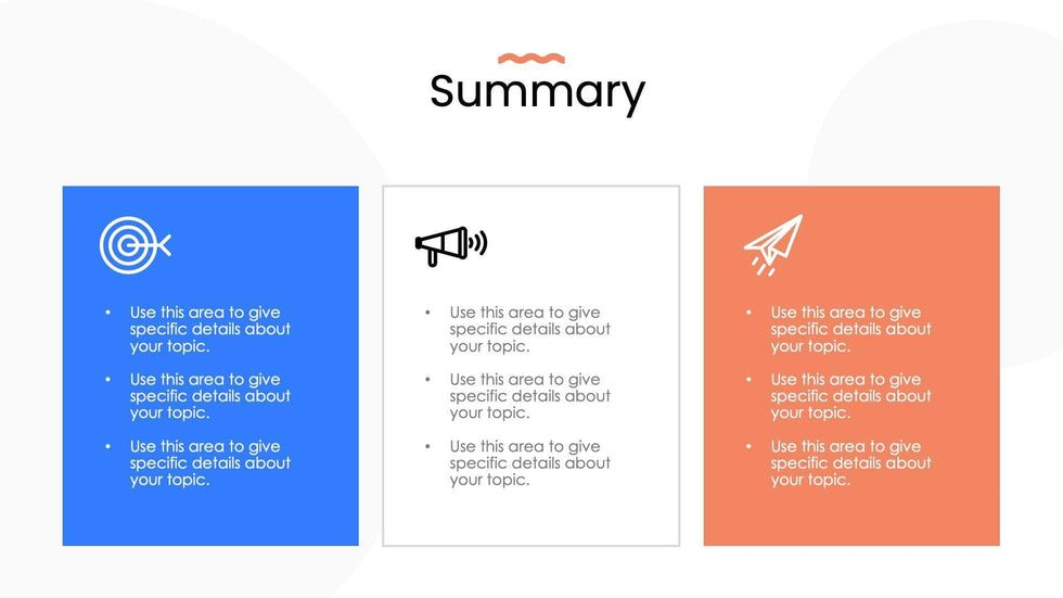 Summary Slide Template S10172207 | Infografolio