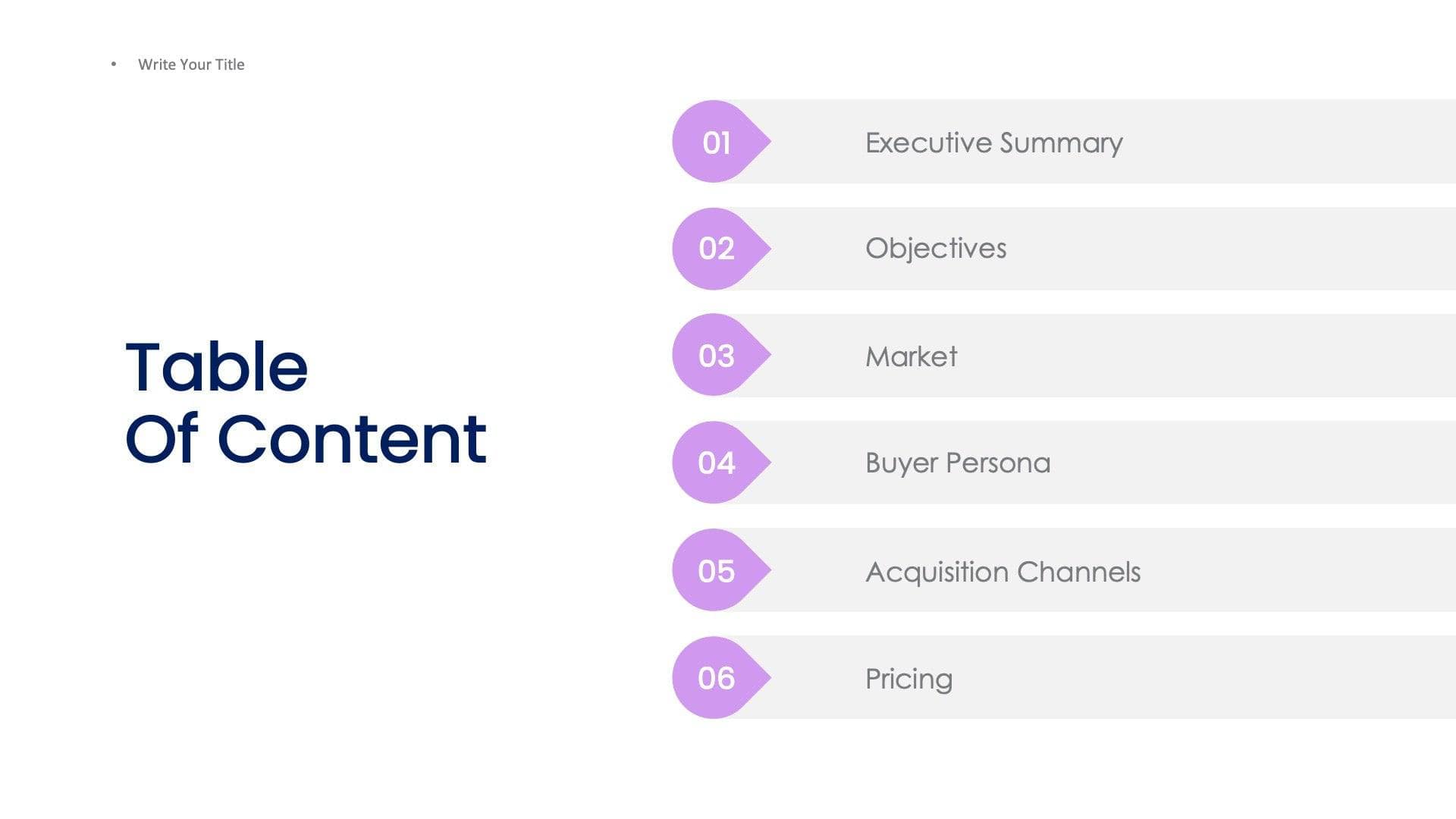 Table of Content Slide Infographic Template S10172204 | Infografolio