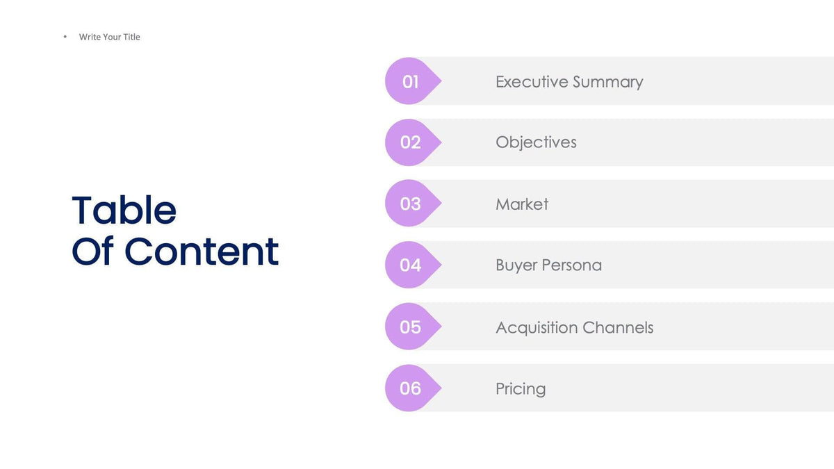Table of Content Slide Infographic Template S10172204 – Infografolio