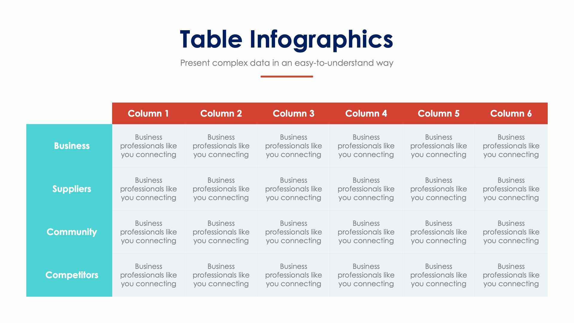 Table Slide Infographic Template S01112203 | Infografolio