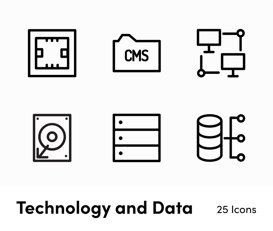 Technology and Data-Outline-Vector-Icons Icons Technology and Data Outline Vector Icons S12222101 powerpoint-template keynote-template google-slides-template infographic-template