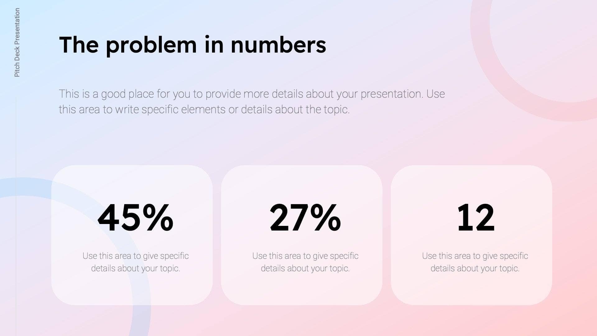Numbers Red and Blue Slide Template S11012201 | Infografolio