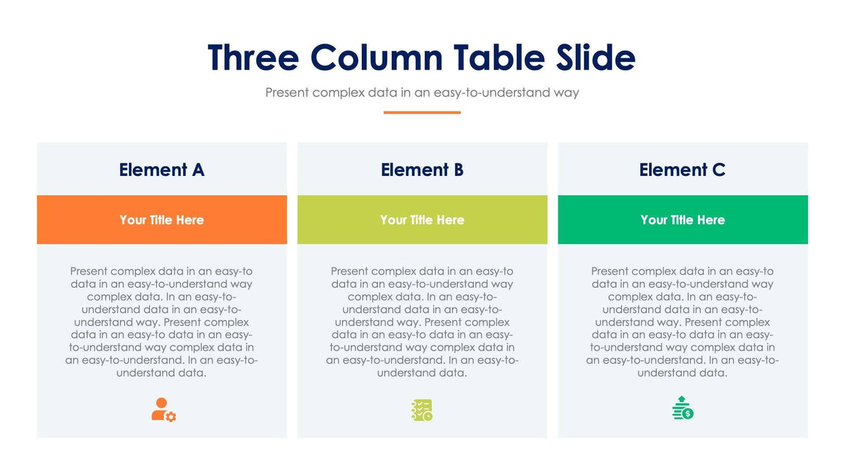 Three Column Table Slide Infographic Template S12202107 – Infografolio